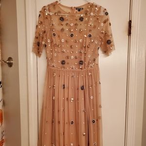Fully Embellished Blush Gianni Bini Dress